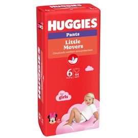 Трусики для детей HUGGIES №6, для девочек, 15-25 кг, 44 шт