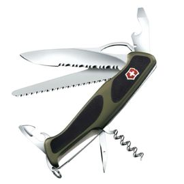 Cutit pliabil VICTORINOX 0.9563.MWC4 Ranger 179 MW Grip, green/black