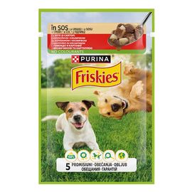 Корм влажный FRISKIES Adult для собак, говядина, картофель, 85 г