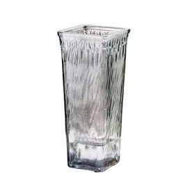 Vaza VE01, din sticla, trasparenta, 25 cm