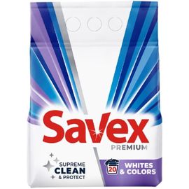 Стиральный порошок SAVEX Premium Whites Colors, 2 кг