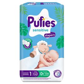 Подгузник для детей PUFIES New Born №1, 2-5 кг, 43 шт