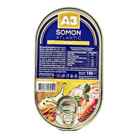 Somon atlantic A3, in ulei, 190 g