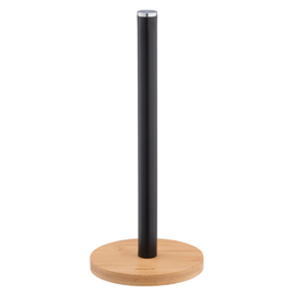 Suport ARDESTO Midori, pentru prosoape din hartie, din metal si bambus, 15x34 cm