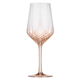 Set pahare ARDESTO Black Mars Favola, de vin, din sticla, transparent-auriu, 460 ml, 2 buc