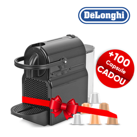 Set Aparat de cafea DELONGHI INISSIA + capsule LA COMPATIBILE, 100 buc.