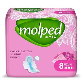 Прокладки гигиенические MOLPED-3 Wings Anatomic, 5 капель, 8 шт