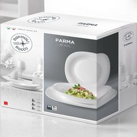Набор тарелок BORMIOLI ROCCO Parma, стеклокерамика, 18 шт