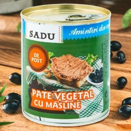Паштет SADU, постный с маслинами, 300г