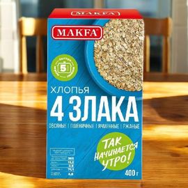 Fulgi de ovaz MAKFA 4 boabe, 400 g