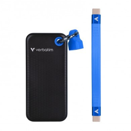 Unitate de stocare portabila SSD VERBATIM Pocket, 1.0TB, USB 3.2 Gen 2, Black/Blue