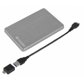 Unitate de stocare portabila HDD VERBATIM Store 'n' Go ALU Slim, 2.5”, 1.0TB, USB3.2, Space Grey