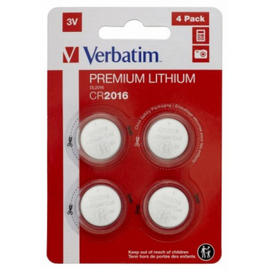 Baterie VERBATIM Blister pack, litiu, CR2016, 3V, 4 buc