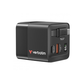 Incarcator USB VERBATIM Mini GaN Charger, 65W, black