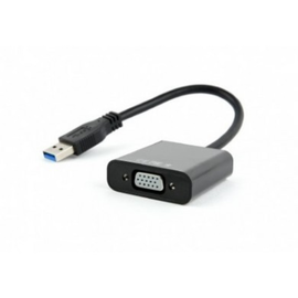 Adapter GEMBIRD, USB3.0 to VGA, AB-U3M-VGAF-01, Black