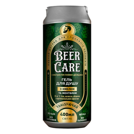 Gel de dus BEER CARE 3 in 1, tonifiant, cu hamei si mentol, 400 ml