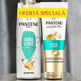 Set sampon si balsam PANTENE Aqualight, 400+275ml