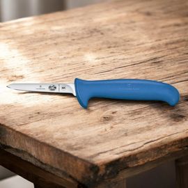 Cutit VICTORINOX Fibrox, sticking, 8cm, strainght, small, blue, 5.5902.08S
