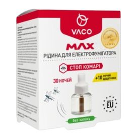 Жидкость от комаров VACO Max, для электрофумигатора, 30 ночей, 30 мл