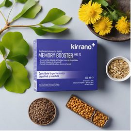 Supliment alimentar KIRRANO MEMORY BOOSTER MBS72, 10 flacoane x 15 ml