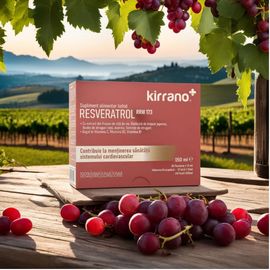 Supliment alimentar KIRRANO RESVERATROL RRW173, 10 flacoane x 15 ml