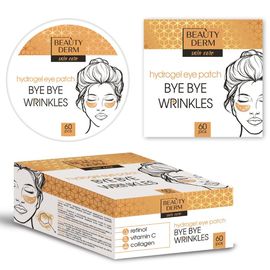 Гидрогелевые патчи BEAUTYDERM Bye Bye морщины, золотые, 60 шт