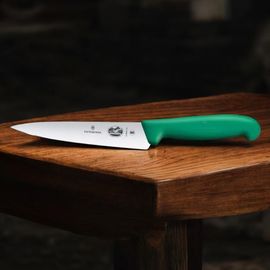 Cutit de bucatarie VICTORINOX Fibrox 5.2004.15, 15cm, strainght, green