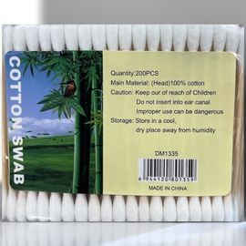 Betisoare de bumbac, din bambus, 100 buc, DM1335
