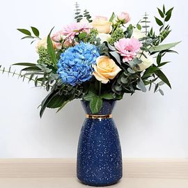 Ваза керамическая, синяя