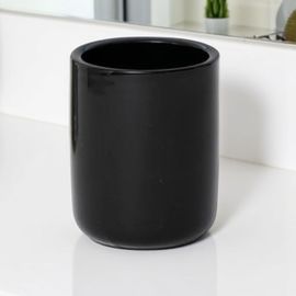 Стакан для зубных щеток Tendance Dolomite, D8.3x11 cм, черный