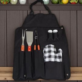 Set ustensile pentru gratar in geanta D23, 5 buc