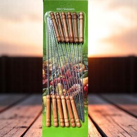 Set ace pentru frigarui HZC-05A, maner lemn, 12 buc, 30 сm