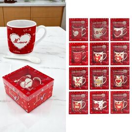 Set cana "Love" cu lingura, in cutie-cadou