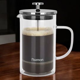 Френч-пресс Fissman CARTADO 9095, стекло, 600 мл