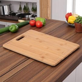 Доска кухонная ARDESTO Midori, с желобом из бамбука, 33*24*1.5 см