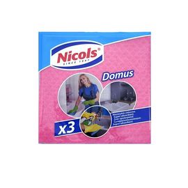 Lavete celuloza NICOLS Domus, 3 buc