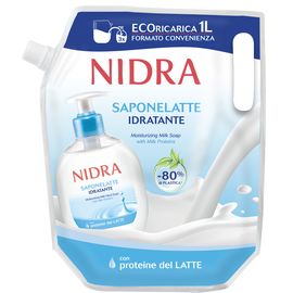 Жидкое мыло увлажняющее NIDRA Молоко запаска, 1000 мл