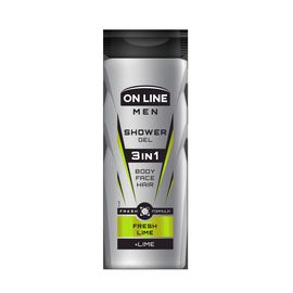 Gel de dus ON LINE Men 3in1 Fresh Lime 400 ml