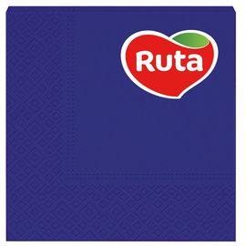 Салфетки RUTA ароматизированные, темно-синие, 3 слоя, 33 х 33 см, 20 шт