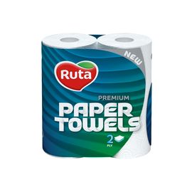 Бумажные полотенца RUTA Premium, 2 слоя, 2 рулона