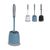 Perie WC Bathroom Romance,  cu suport, plastic, 37 cm