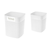 Pahar-organizator Econova Velvet, 11 cm, alb