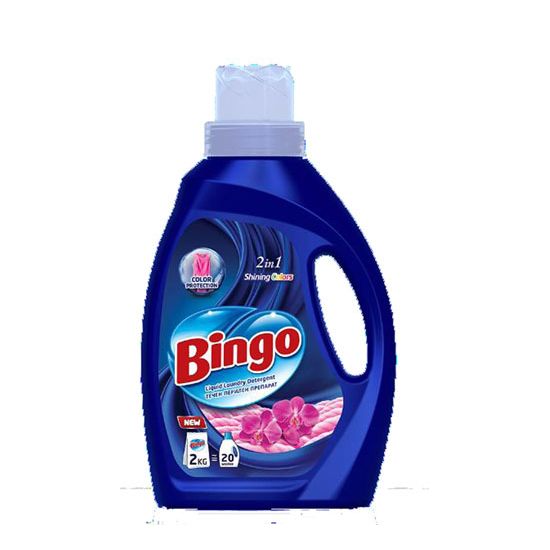 Стиральный порошок BINGO, жидкий, для цветных вещей, автоматическая стирка, 1.2 л