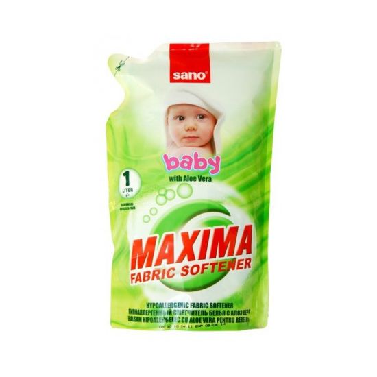 Ополаскиватель для белья SANO MAXIMA Baby, алоэ, гипоаллергенный, 1000 мл