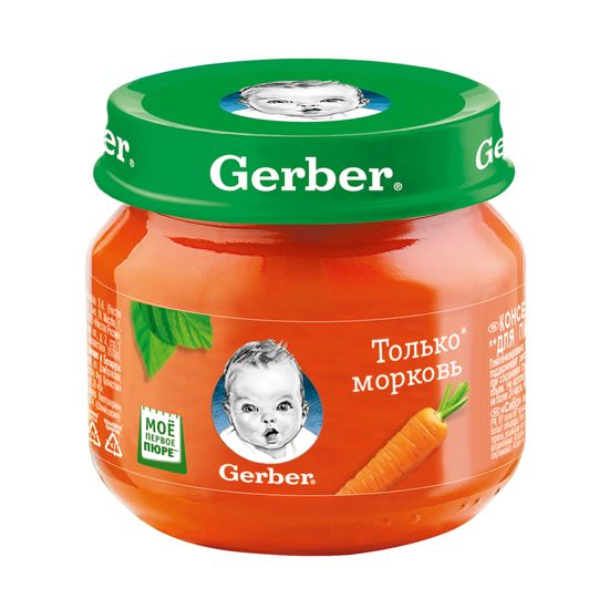 Овощное пюре Gerber® Только морковь 80 г