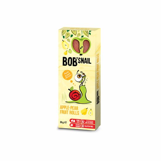 Dulciuri naturale BOB SNAIL, de mere si pere, 30 gr