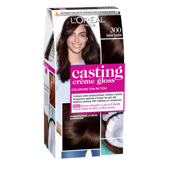 Краска для волос L'OREAL Casting Creme Gloss, 300 Двойной Эспрессо, 120 мл