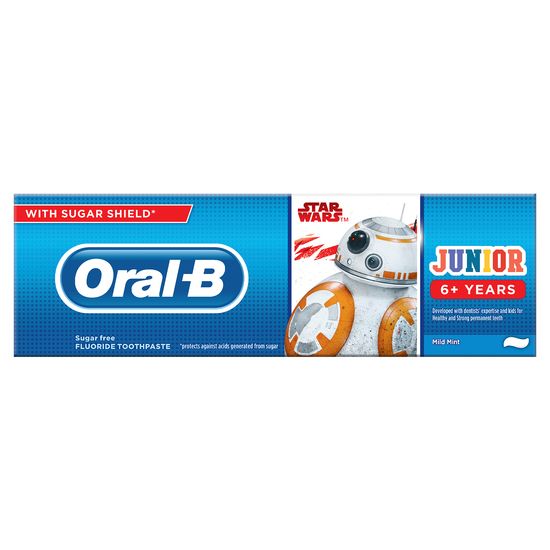 Зубная паста детская ORAL-B Star Wars, 6+ лет, 75 мл
