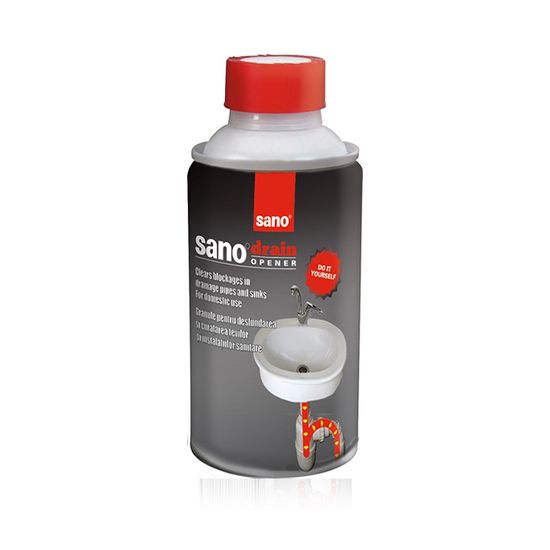 Solutie pentru curatarea tevilor SANO Drain granule 200 ml