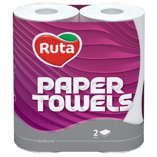 Бумажные полотенца RUTA Universal, 2 слоя, 2 рулона